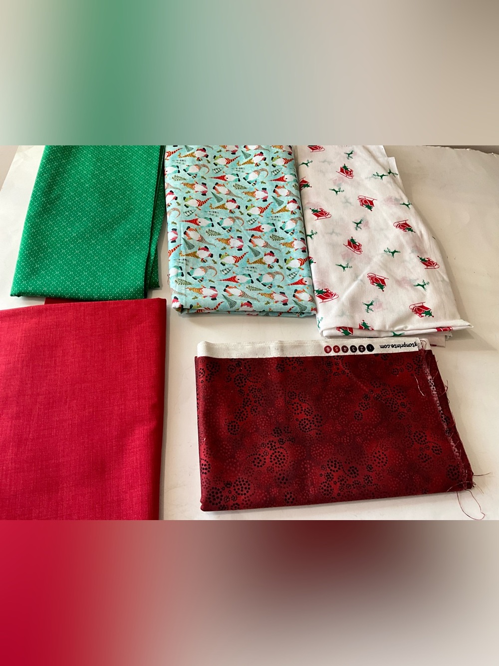 Holiday Christmas Quilting Crafts Fabric Lot Moda #13529 Wilmington Cotton